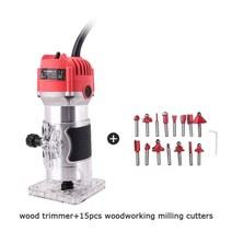 목공용 집진기 소형 이동 집진기 흡진기800w 전기 트리머 목공 전기 트리머 손 358, 레드 트리머, 110v