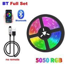 LED 스트립 조명 15m 10m 20m 30m 네온 Luces Led 컬러 RGB TV 백라이트 침실 장식용, [03] BT, 03 BT, [01] 2m