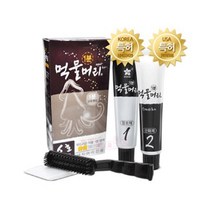 먹물머리 1분 새치 염색약, 진한갈색, 3개
