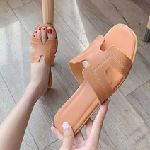 사무실 여성 예쁜 슬리퍼 공항 패션 여름 신발 코디