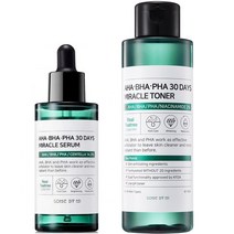 SOME BY MI AHA BHA alpha 30 일 미라클 여드름 클리어 폼 100ml 페이셜 클렌저 흉터 제거 트리트먼트 페이, 06 set
