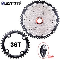 프리휠 7단 픽시 자전거 ztto 10 speed 11-50t 카세트 10s freewheel for 10speed hg hub mtb 산악 체인 spocket parts k7, 36-10초 50t