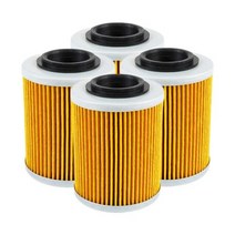 오토바이엔진 오일필터 엔진오일필터 246 Pcs Cyleto 오일 필터 CANAM Outlander MAX 330 400 L 450 500 570 650 Renegade 800 8, 4-yellow
