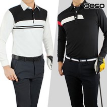 [삼공오공]남성 골프웨어 이선배색 골프티셔츠/SGTA