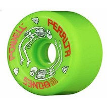 Powell Peralta G-Bones 스케이트보드 휠 64mm 97a - 그린 (4팩), green