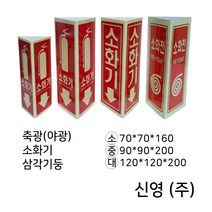 축광(야광)소화기 삼각기둥표지판 /소화전삼각기둥, 4.소화전삼각기둥중형