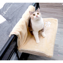 고양이 해먹 창틀 침대 걸이형 해먹고양이해먹 고양이창문해먹 고양이윈도우해먹 고양이창틀해먹 고양이침대해먹 고양이용품 고양이장난감 창문해먹 창, 베이지(품절)