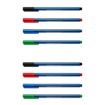 스테들러 437 트리플러스 삼각볼펜 F M, M 그린