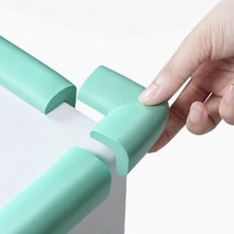 푹신한 모서리 보호대 아기 유아 안전 2m 식탁 계단 책상, 그린