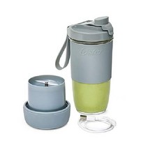 Oster 블렌드 휴대용 블렌더 멀티 다지기 곡물 분쇄기 전동 깨갈이 제분기, 회색, 작은
