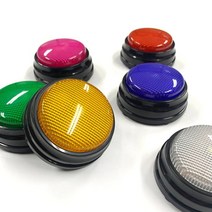 말하는 강아지 펫톡 LED 녹음가능 간식 훈련 벨, 블루