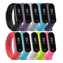 샤오미 미밴드 3 4 스트랩 스포츠 TPU MB-8552, 라임, 없음