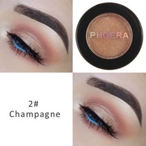 애교살 섀도우 투톤 글리터 PHOERA24 색 펄 메탈 아이섀도우 24 시간 스모키 아이즈 메이크업 예약 파티 필수 화장품, [02] 02