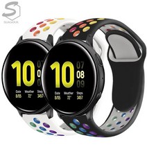 핏빗 버사1 Fitbit Versa 호환 스마트워치 레인보우 스포츠 실리콘 스트랩 시계줄, saw924 카키, 핏빗버사1(22)