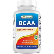 Best Naturals BCAA 파우더 226.8g(8온스) 분지 사슬 아미노산 제약 등급
