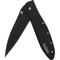 튼튼한 Kershaw-부추 포켓 나이프 1660 1660CKT 3 In 14C28N 샌드빅 스틸 블레이드 410 스테인레스 핸들 DLC 코팅, black, 검은색, 1개