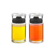 시노글라스 실리콘 오일병2p세트100ml 기름병 소스병, 화이트