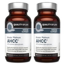( I+I ) 키노코 AHCC 플래티넘 750mg 60정 2팩 표고버섯 균사체