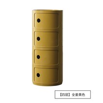 MORE[해외] kartell Componibili 카르텔 콤포니빌리 원형 원통 코너 서랍장 캐비닛 침실 거실 수납, 그린-네겹-손잡이 없음 + .