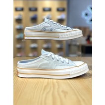 컨버스 척70 화이트팩 라이트 블루 뮬 캔버스화 A02578C
