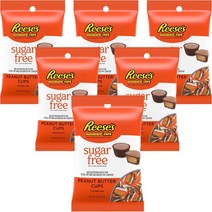 리세스 무설탕 피넛 버터 컵, 85g, 6개