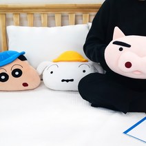 짱구 흰둥이 부리부리대마왕 꿀잠 낮잠 쿠션 애착 인형, 큐티짱구페이스