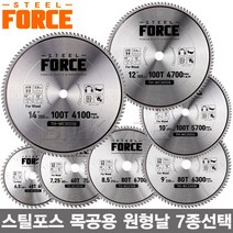 스틸포스 목재 절단용 원형날 7종선택/목재날 톱날 카바이드팁 저소음 저진동, 12인치 (TH-WC305SB)