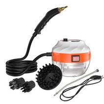 스팀세차기 2500w 휴대용 핸드 헬드 스팀 청소기 주방 가정용 자동차 용 브러시 헤드 고온 가압 스팀 청소기, 하얀, 유럽 ​​연합