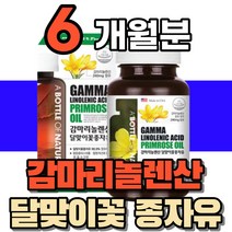 식약처인증 감미리놀렌산 감마리놀렌산 감마리놀산 240mg 캡슐 콜레스테롤 개선 도움 중년 여성 남성 영양제 부모님 감마리놀랜산 달맞이꽃 종자유 오일 비타민e 60대 40대 50대, 2통