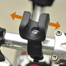 CLOUD 자전거 손전등 회전 거치대, KK517 블랙, 1개