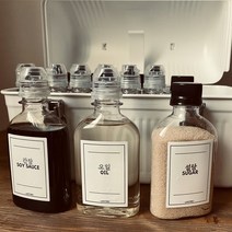 커브 16set 리미트리 캠핑양념통 스탠리런치박스 소스통 소스캡 간장통 간장병 감성, 노멀캡 블랙(8)+시그니처캡 블랙(8)●