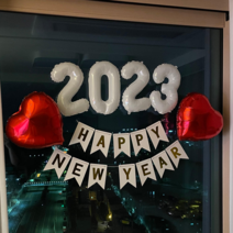 2023 풍선 해피뉴이어 파티용품 세트, 가랜드(하트)