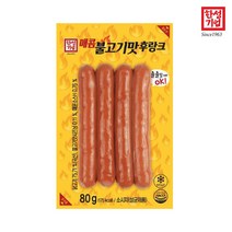 한성 매콤 불고기맛 후랑크 80g, 매콤불고기맛 후랑크80g