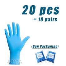 녹색 일회용 장갑 안전 시험 니트릴 다목적 방수 가정용 식품 심기 농업 작은 100, Blue-20 pcs_S