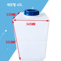 차박 캠핑카 카라반 대용량 물통 청수통 오수통 물탱크 23종, 1, 세로 60L