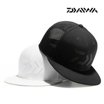 다이와 DC-5413NK 뉴에라 콜라보 스냅백 하프 메쉬 캡 패션 낚시모자, 블랙 프리 [347924]