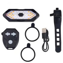 자전거캠 블랙박스 바디캠 USB 충전 자전거 방향 브레이크 트위터 무선 원격 방수 조명, 1.Bicycle turn signal