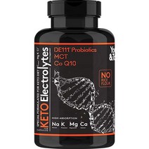 120 MCT 키토 전해질 알약 150 mg 마그네슘 프로바이오틱스 Co Q 10 칼륨 염화 칼슘 아연 D3 비타민