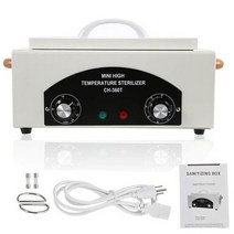 카메라제습함 카메라 보관함 제습 렌즈통 제습기 케이스 전기 고온 살균기 네일 아트 살롱 sanitizing box 소독 캐비닛 매니큐어 도구 dry heat sterilizer, 흰색-ch360t