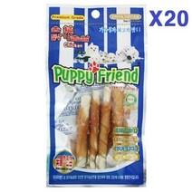 퍼피프랜드 숯불치킨껌 강아지간식 맛보기상품, 120개, 35g