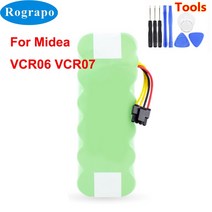 새로운 14.4V 3500mAh 배터리 팩 Midea VCR06 VCR07 로봇 진공 청소기 축전지 부품 액세서리, 한개옵션0