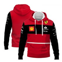 전동 킥보드 안장 스쿠데리아 페라리 F1 후드 스웨트셔츠 스페인 산탄더 유나이티드 레이싱 팀 남성용 익, 15 130, 03 3