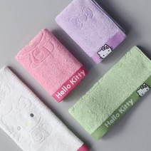 영신타올 Hello Kitty 헬로키티 리본 세면타올, 카키