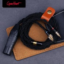 OPENHEART 고순도 실버 케이블 젠하이저 HD580 HD600 HD650 hd545 hd565 hd535 HD660S HDxxx용 XLR 4.4mm 2, 05 XLR 4 Pin Male_01 1.4m