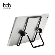 bob 논슬립 와이어 접이식 거치대 스마트폰 태블릿PC 갤럭시탭 아이패드 e북 홀더, 블랙, 소형
