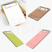 영수증판 나무클립보드, 200-연두