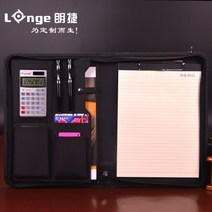 A4 가죽 서류철 지퍼형 클립보드 수납 사무용품 가방, F타입