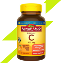 Nature Made 네이처 메이드 비타민C 아스코르브산 500mg 츄어블 60정