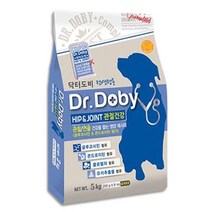 애견용품 도비 노령견 시니어 관절사료 힙앤조인트 5kg 밥 개, 본상품