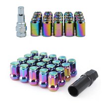 발통마켓 자동차 휠너트 잠금장치 휠볼트 20개 1세트 M12x1.5 락너트, 7각너트M12x1.5, 골드, 1개